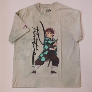 Primitive Demon Slayer T Shirt Mens Large Tanjiro Anime Tie Dye Graphic Tee